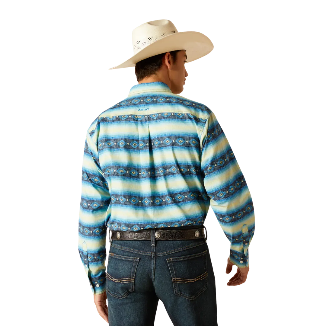Ariat Men's Penn Button Down Blue Shirt