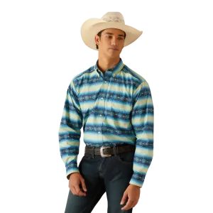 Ariat Men's Penn Button Down Blue Shirt