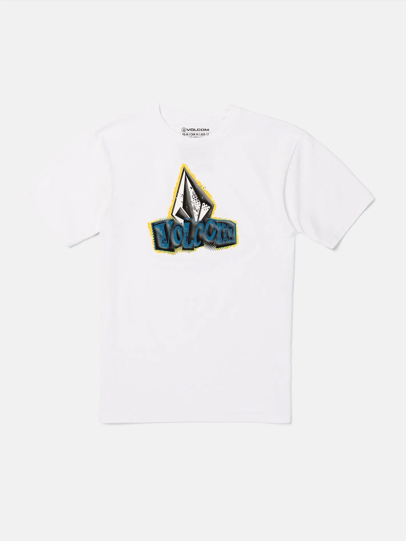 Big Boys Sticker Stamp Short Sleeve Tee - White