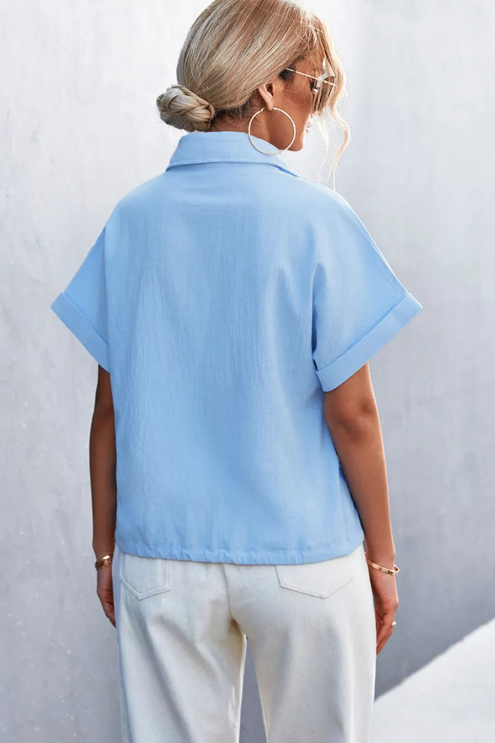 Button Down Cuffed Shirt