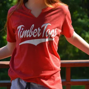 Camp Baseball Triblend Tee W/ V-Cut Neck