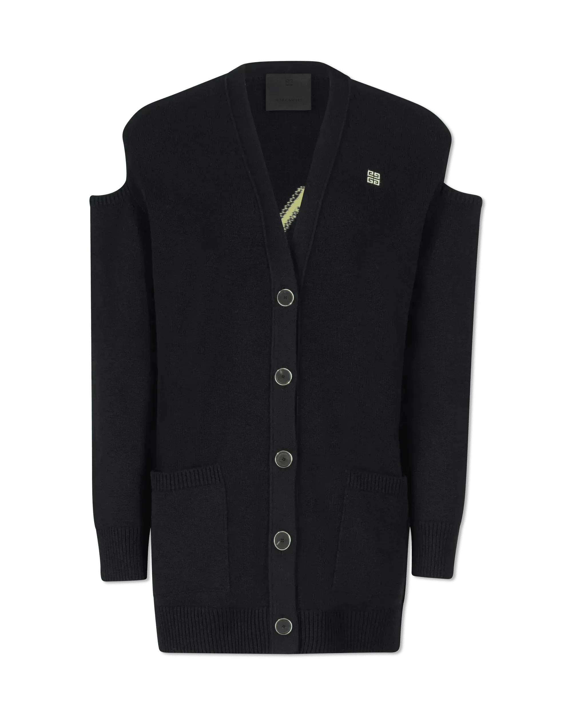 Cut Out Jacquard Cardigan