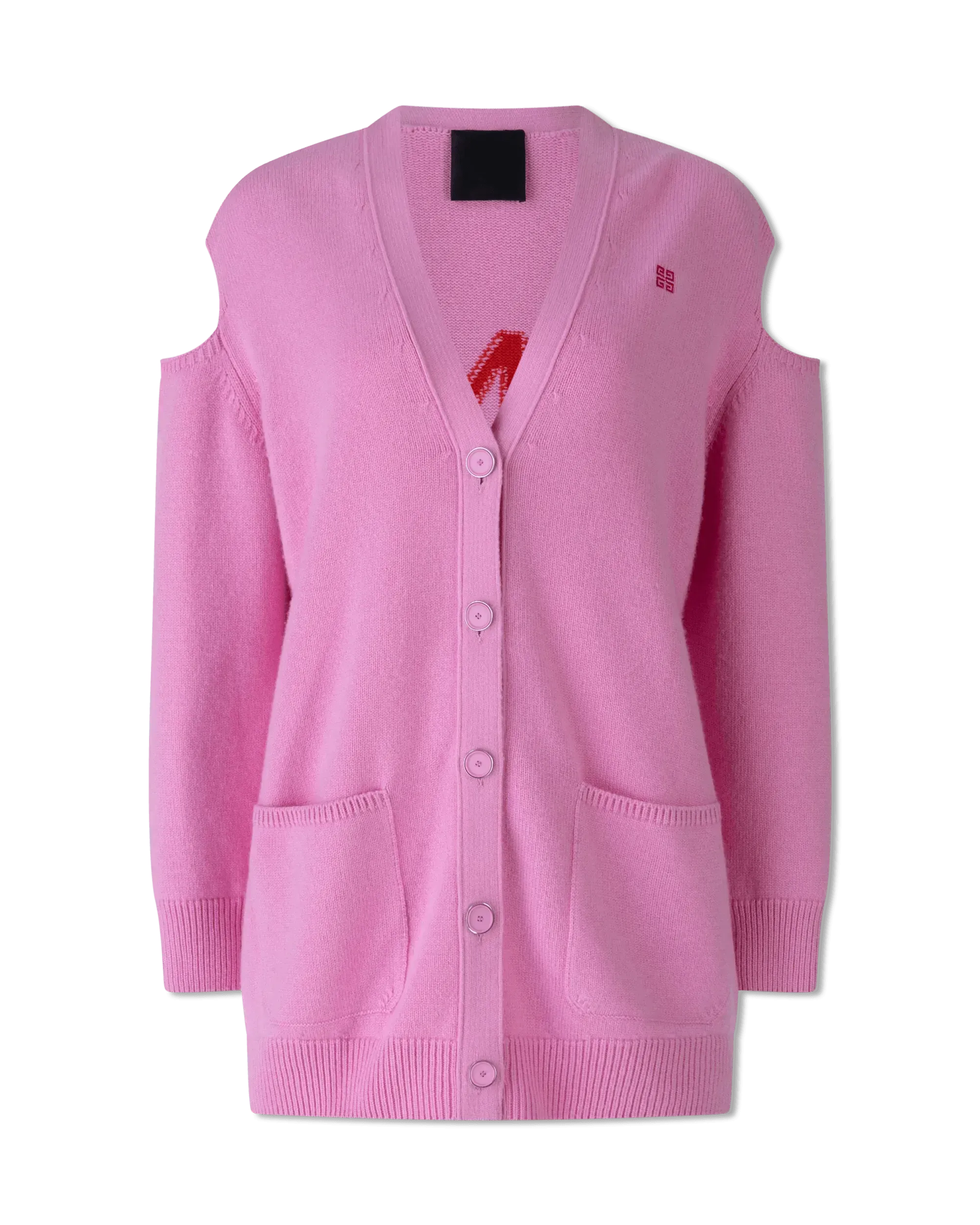 Cut Out Jacquard Cardigan