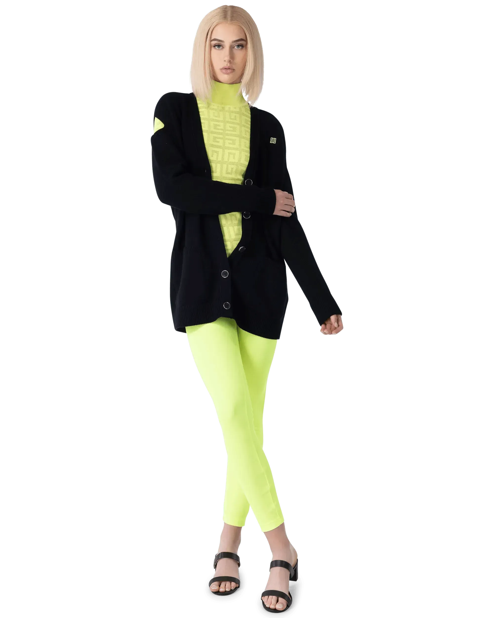 Cut Out Jacquard Cardigan