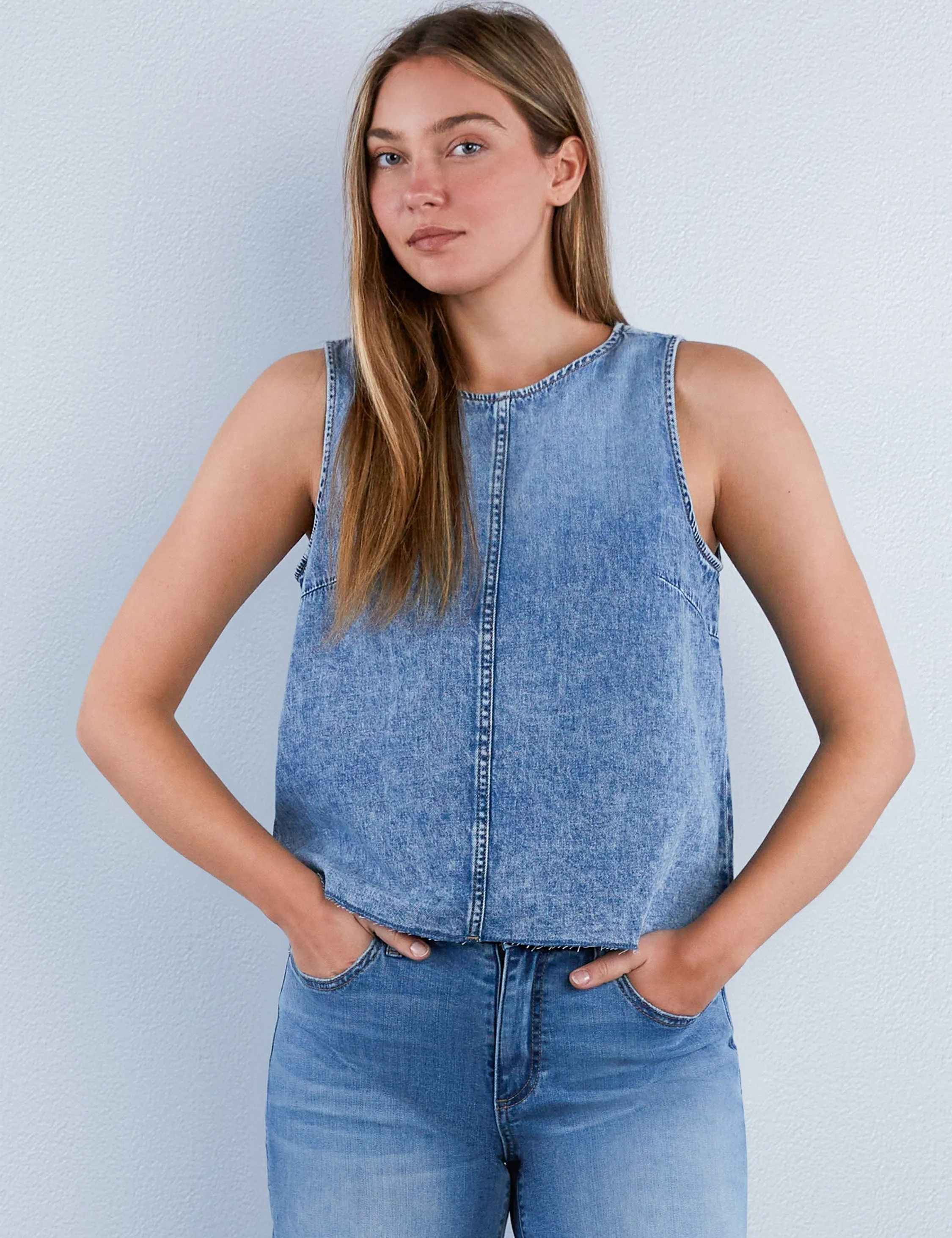 Denim Tank Top