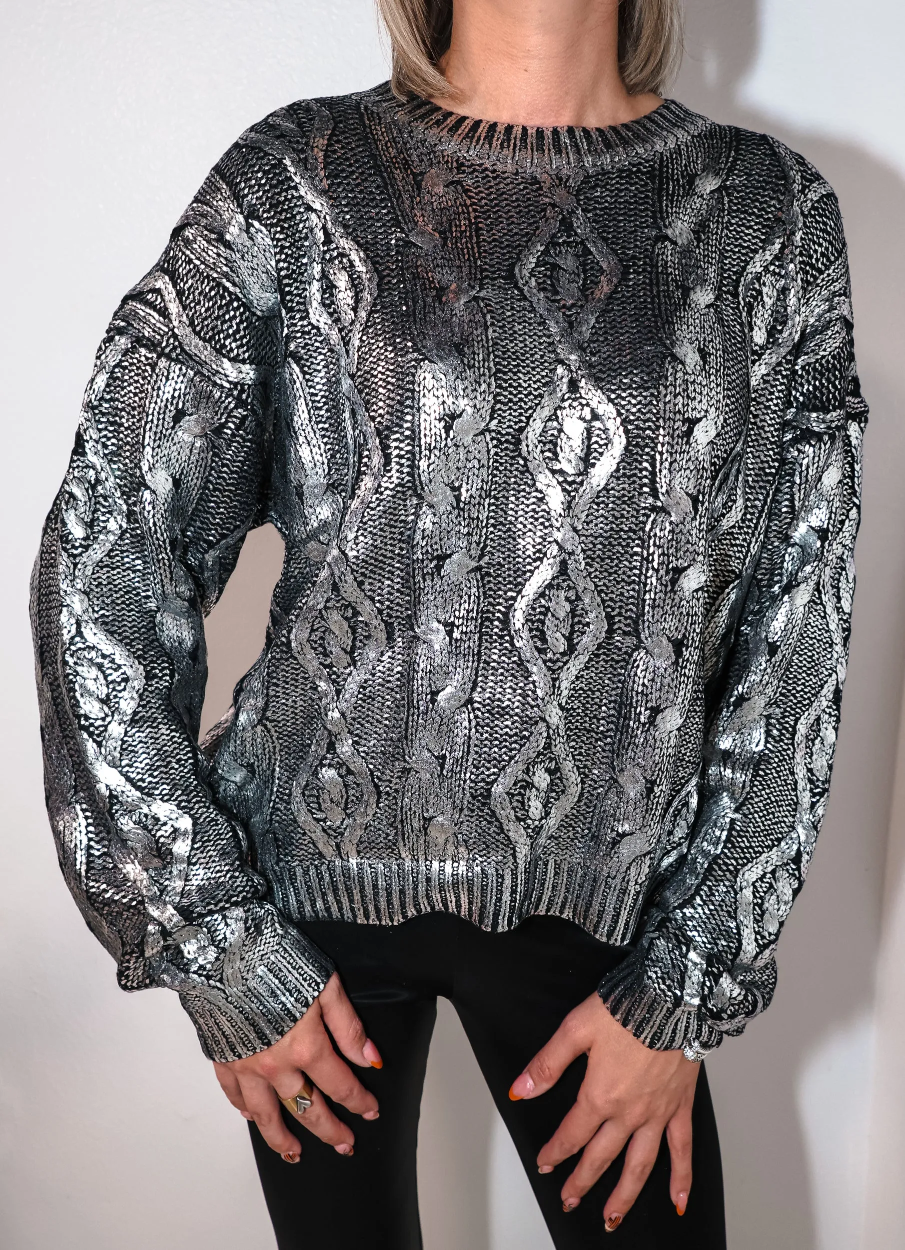 Elan Midnight Twilight Sweater Top