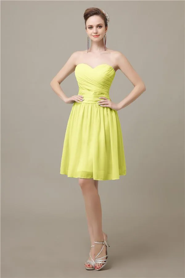 Elegant SweetHeart A-line Knee-Length Bridesmaid Dresses