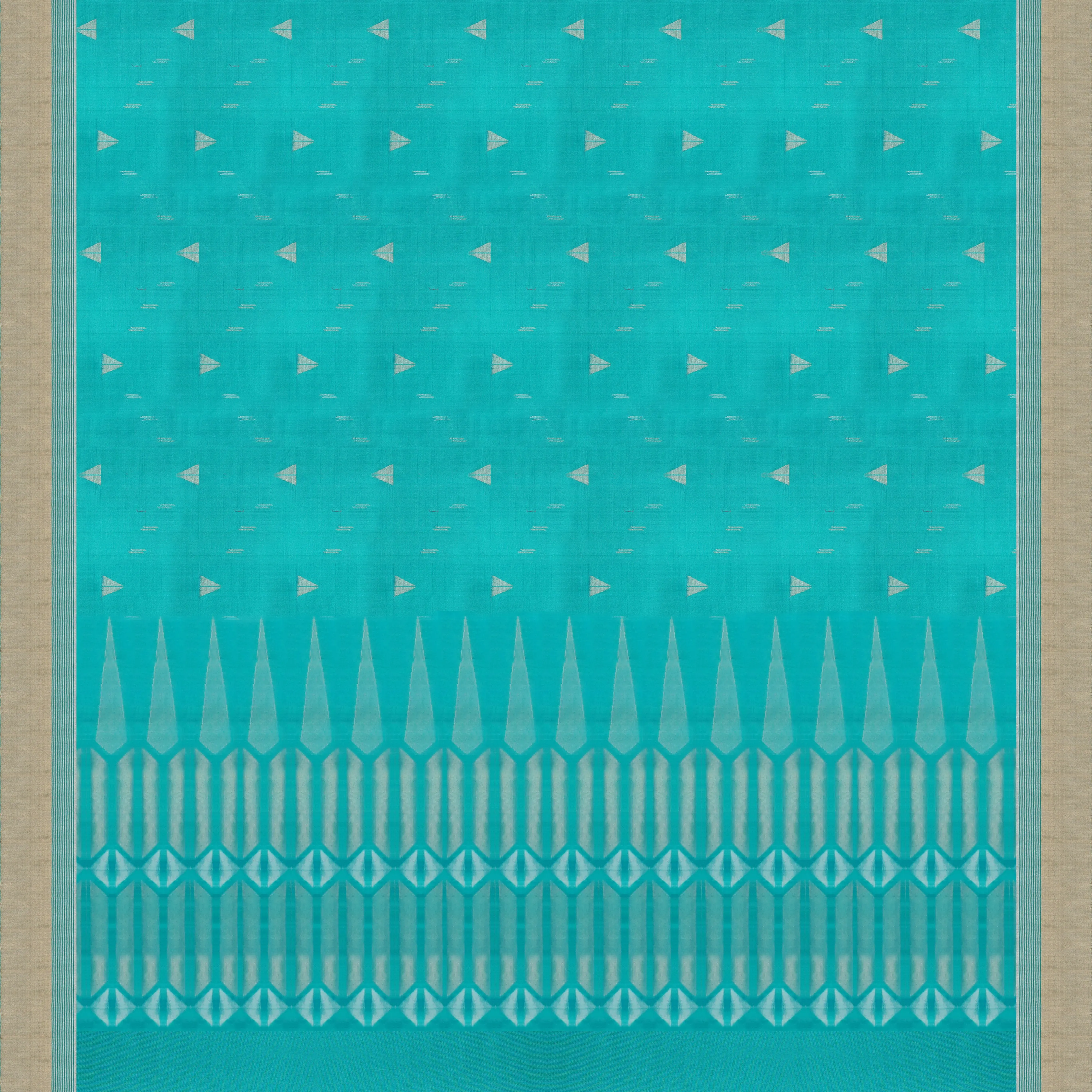 Handwoven Blue Soft Silk Saree - 1713T009280DSC