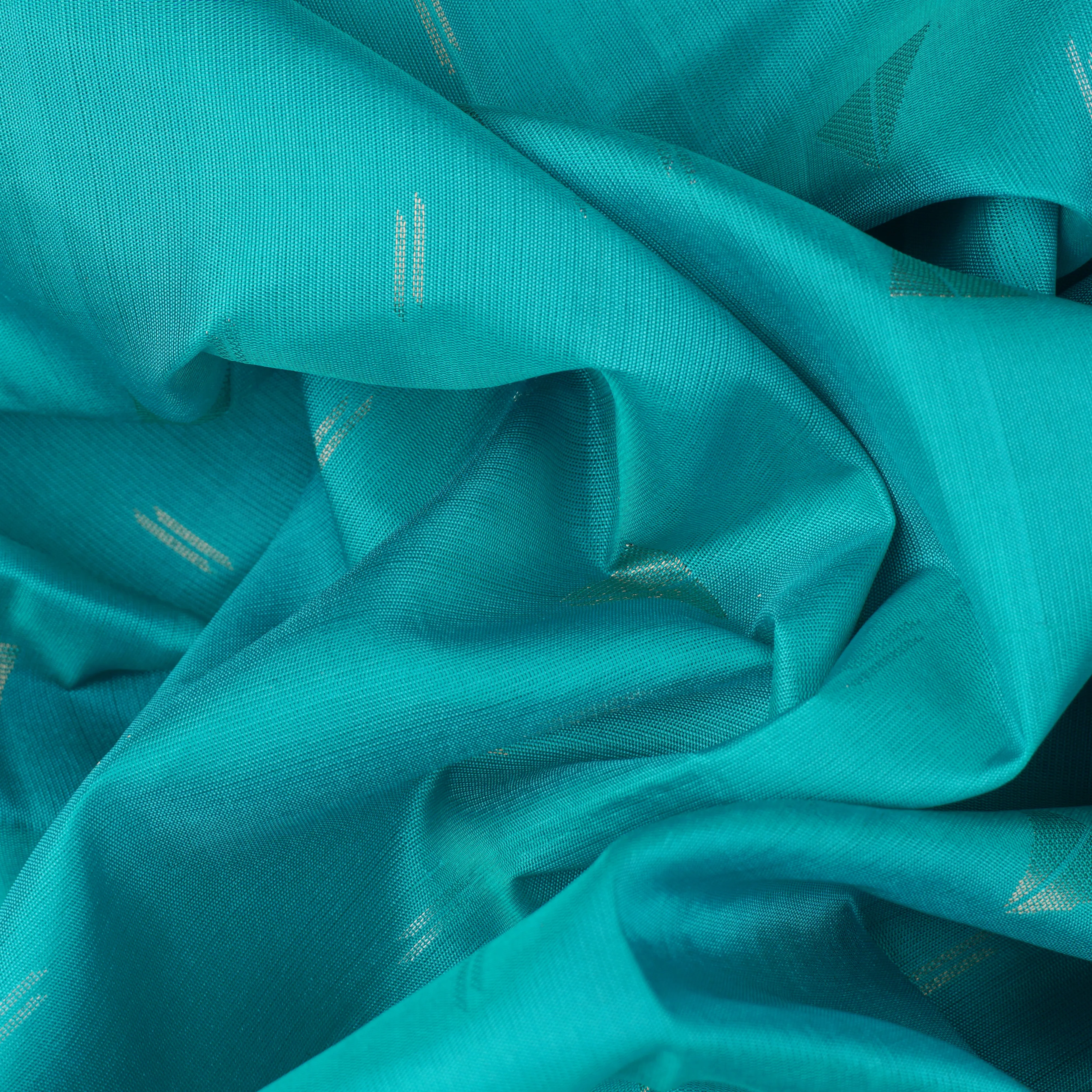Handwoven Blue Soft Silk Saree - 1713T009280DSC