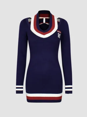 Hollow Sexy Knitted Dress