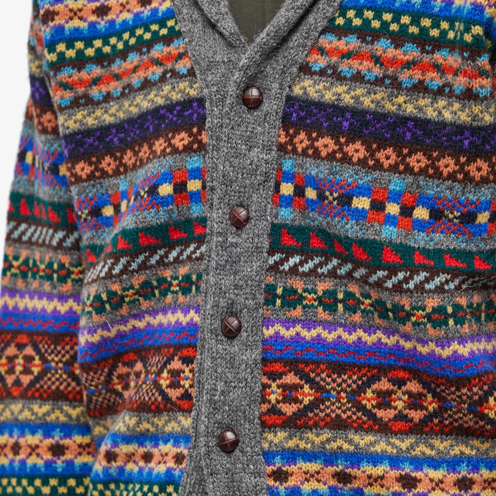 Jamiesons of Shetland Fair Isle Shawl Collar Cardigan