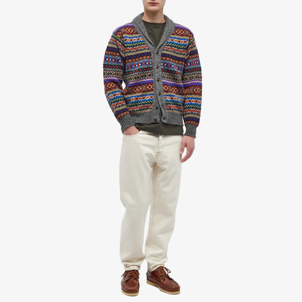 Jamiesons of Shetland Fair Isle Shawl Collar Cardigan