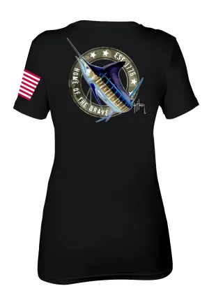Ladies Veterans Day V-Neck Shirt