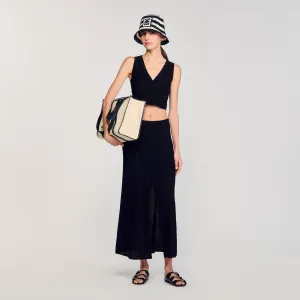 Laurent Decorative Knit Cardigan Black