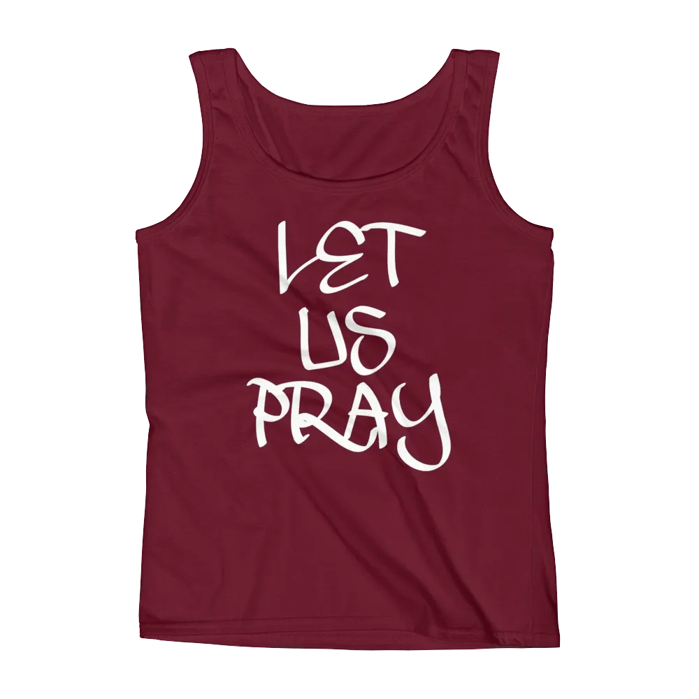 Let Us Pray Ladies Tanks