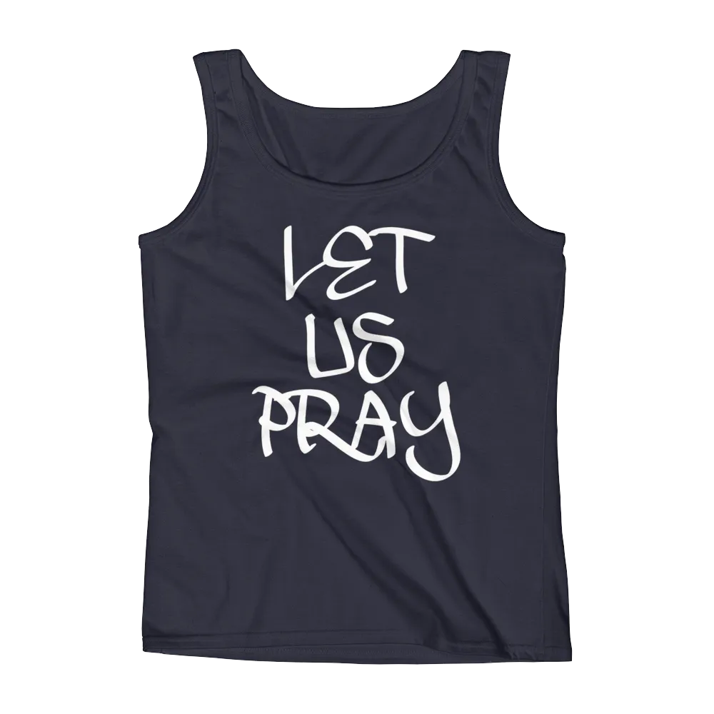 Let Us Pray Ladies Tanks