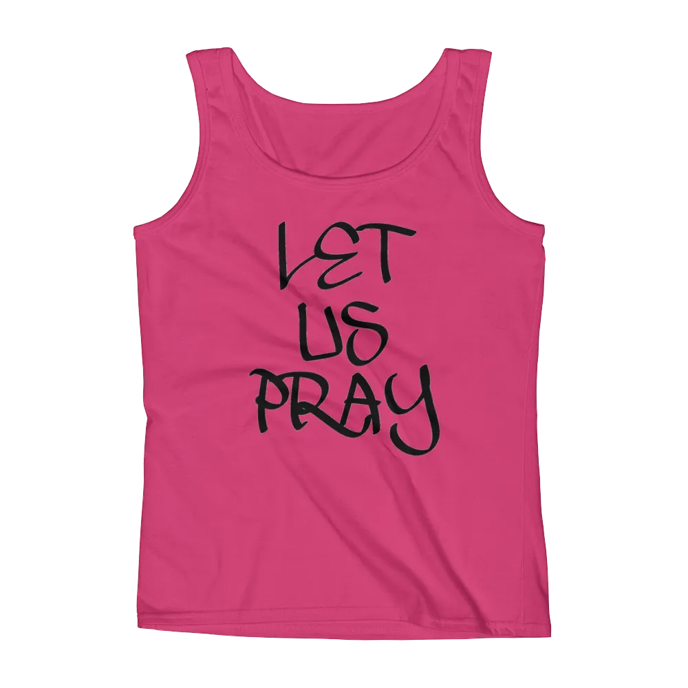 Let Us Pray Ladies Tanks