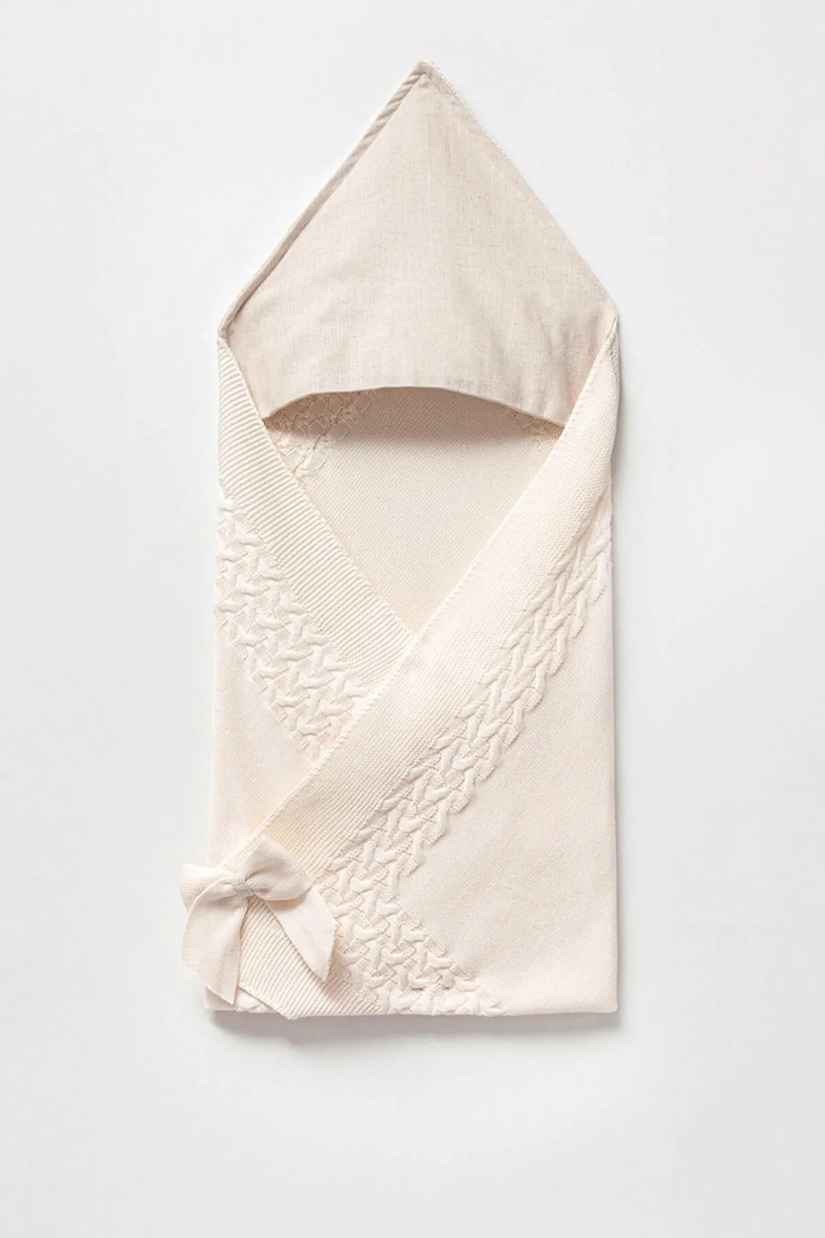 Lewis Cream Newborn Coming Home Set / Linen Collar (5 Pcs)