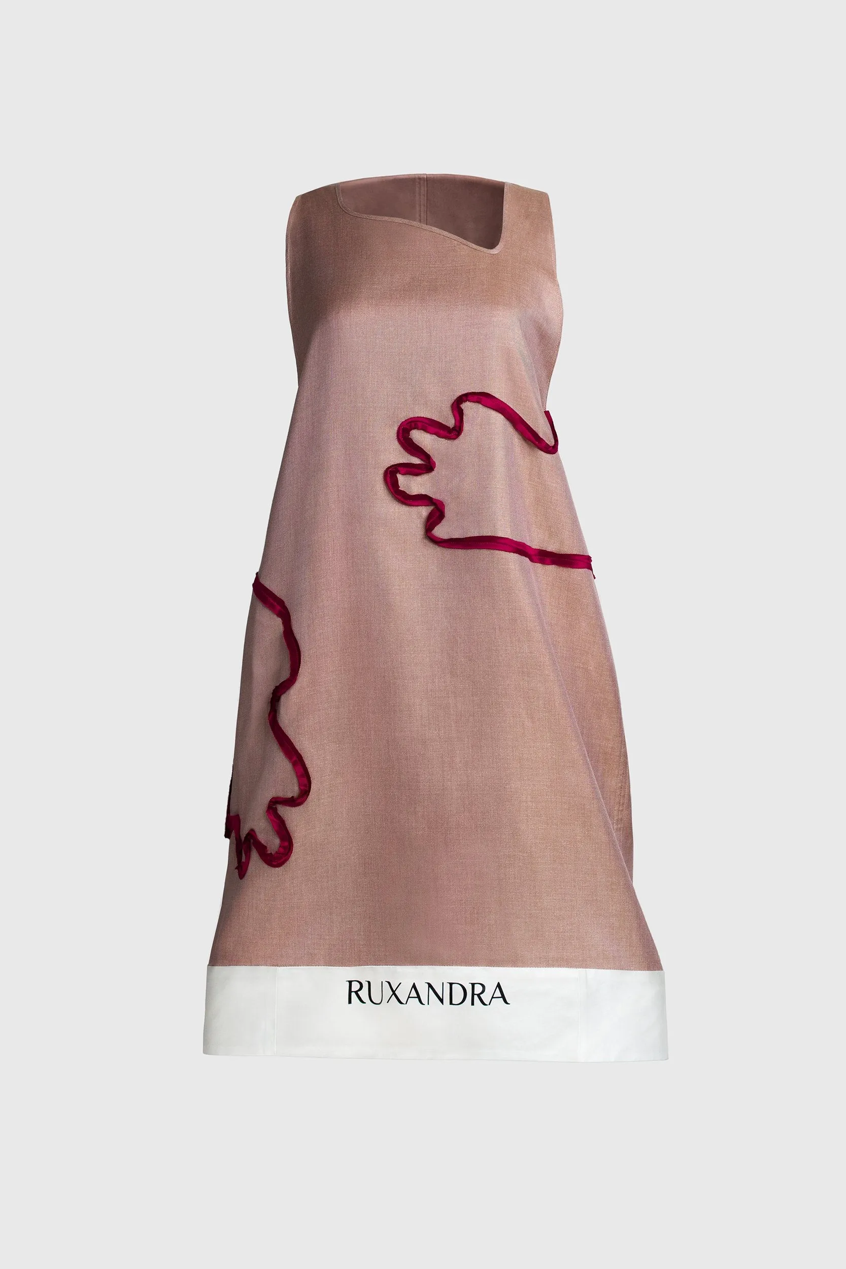 Light Cinnamon Silk Hoodie Dress