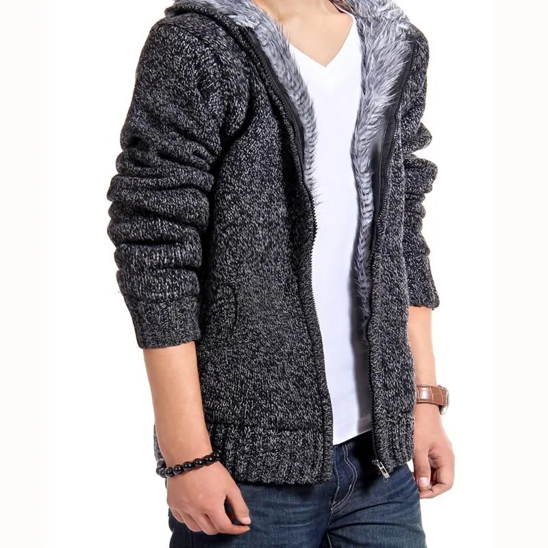 Luxury Fur Lined Thick Winter Hoodie - 5 Colors