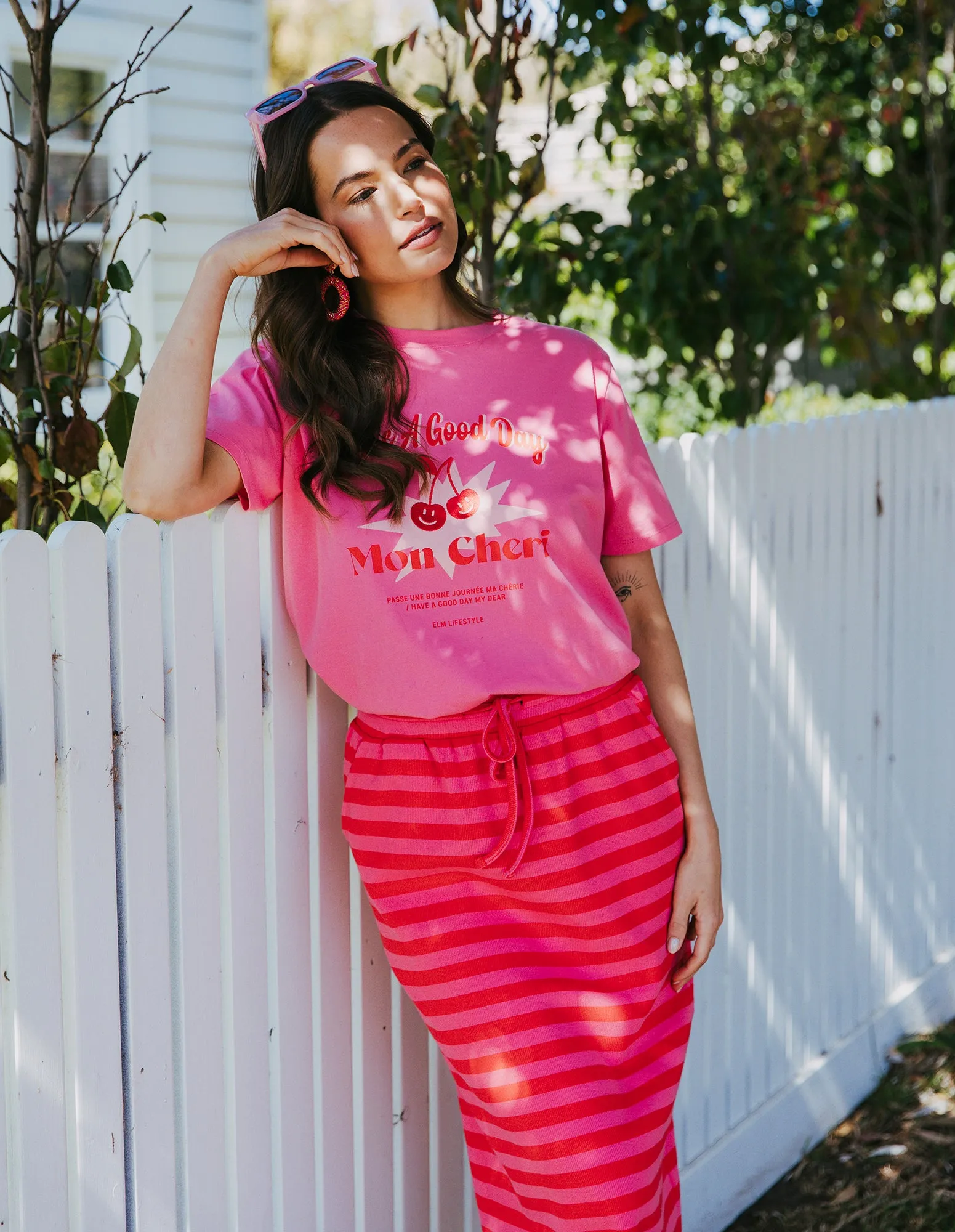 Mon Cheri Tee Pink Lemonade