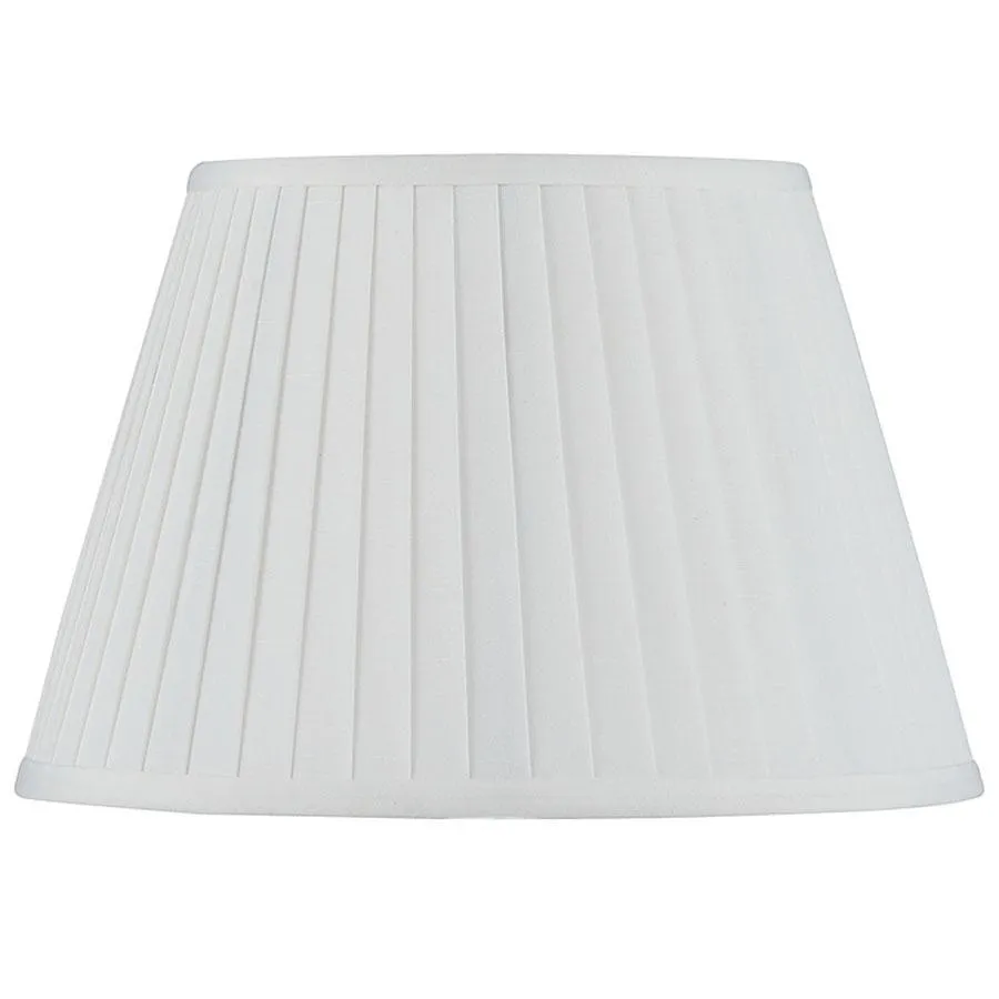 Pacific Lifestyle Ivory Poly Cotton Knife Pleat Shade 30cm