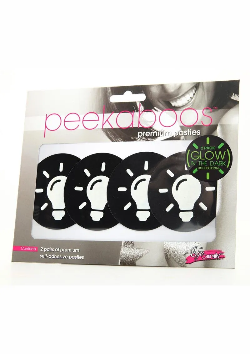 Peekaboo Glow In The Dark Light Bulb Pasties