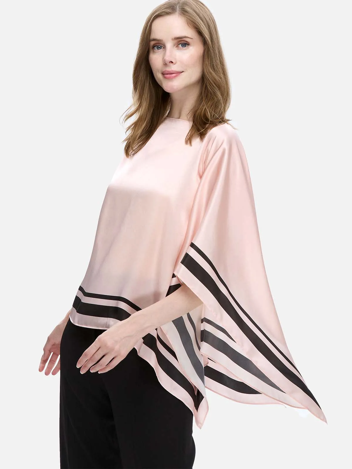 Pink Silk Duo Wrap