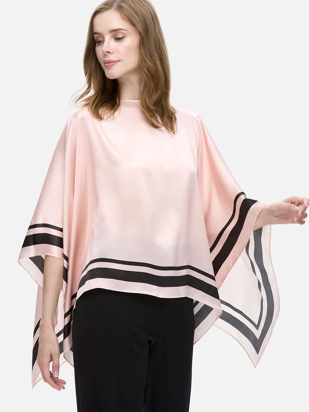 Pink Silk Duo Wrap