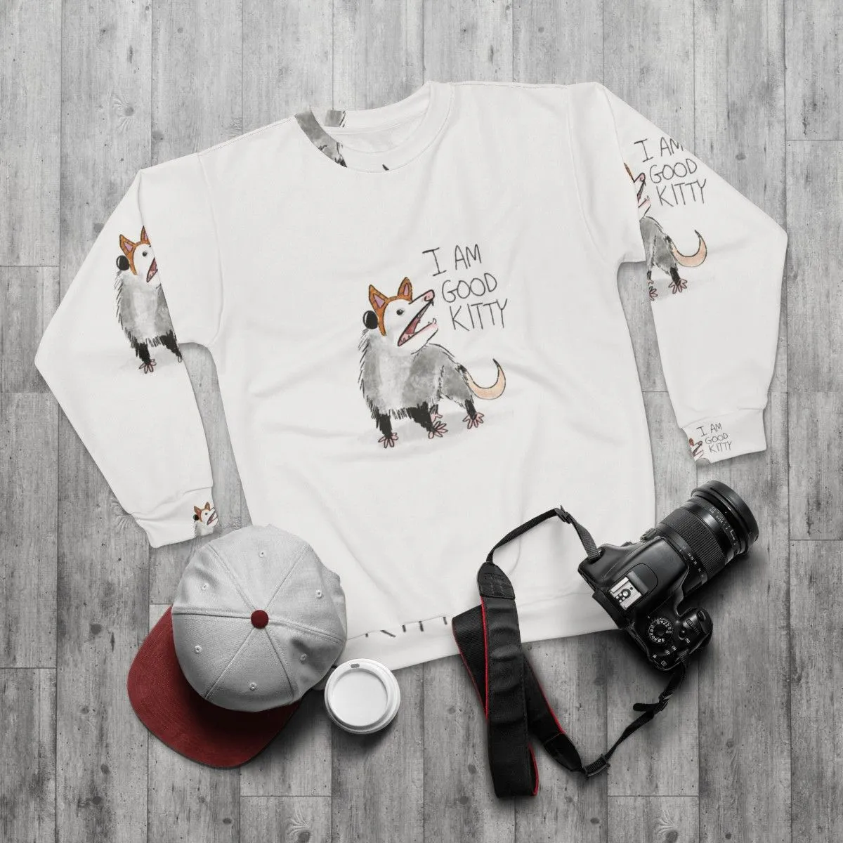 "Good Kitty" Cat Design Sweatshirt