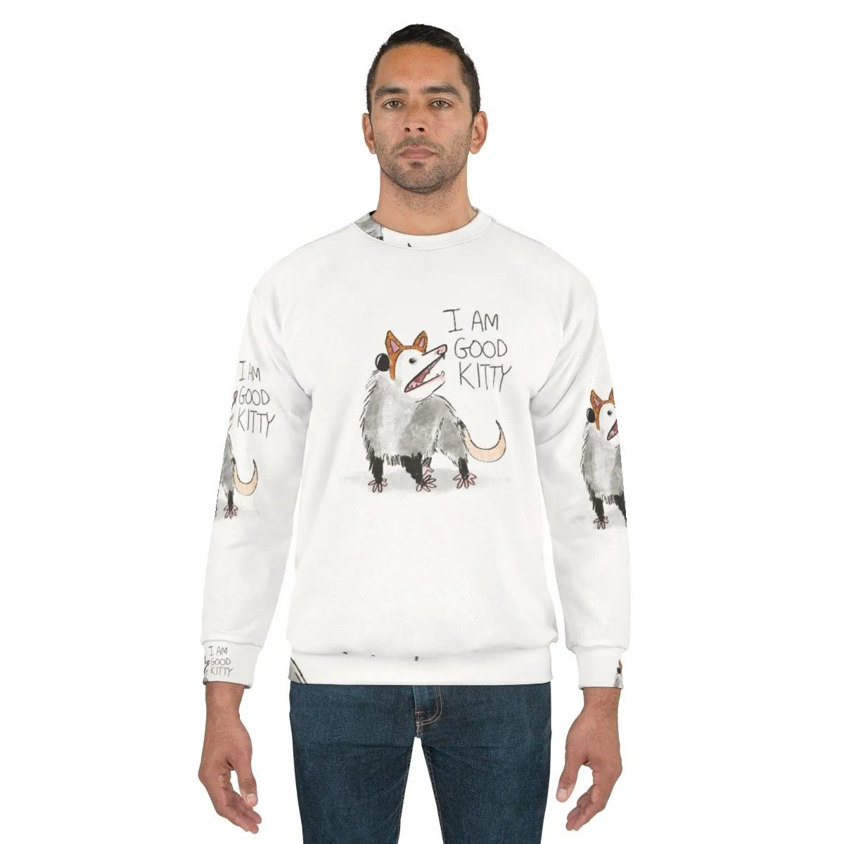 "Good Kitty" Cat Design Sweatshirt