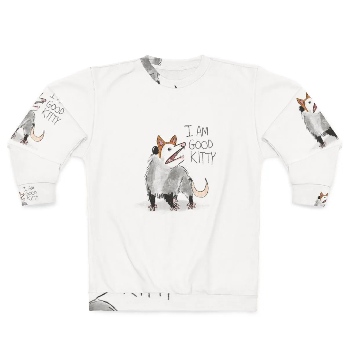 "Good Kitty" Cat Design Sweatshirt