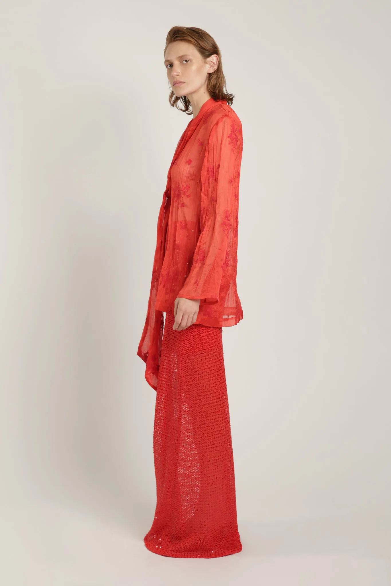 SABINA MUSAYEV Dahlia Top - Poppy Red