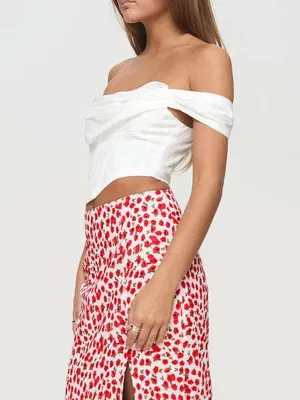 Shoulder Sexy White Corset Tanks Streetwear Crop Off Top