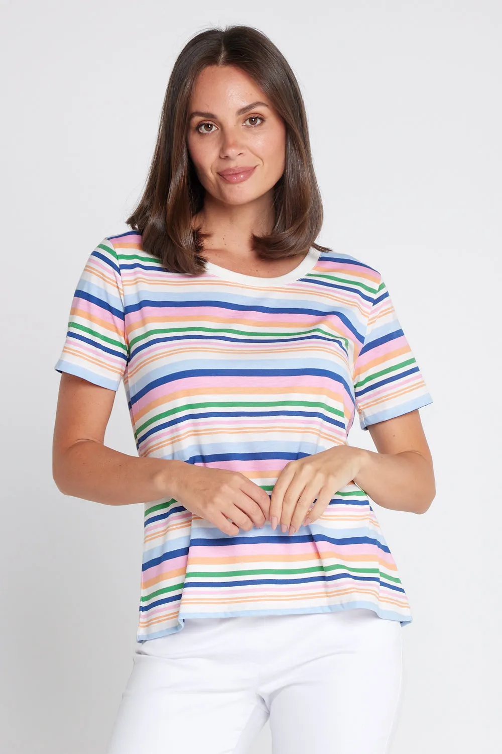 Sorbet Tee - Multi Stripe