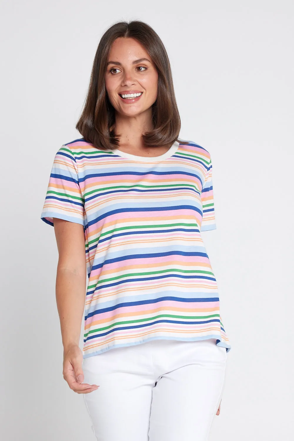 Sorbet Tee - Multi Stripe