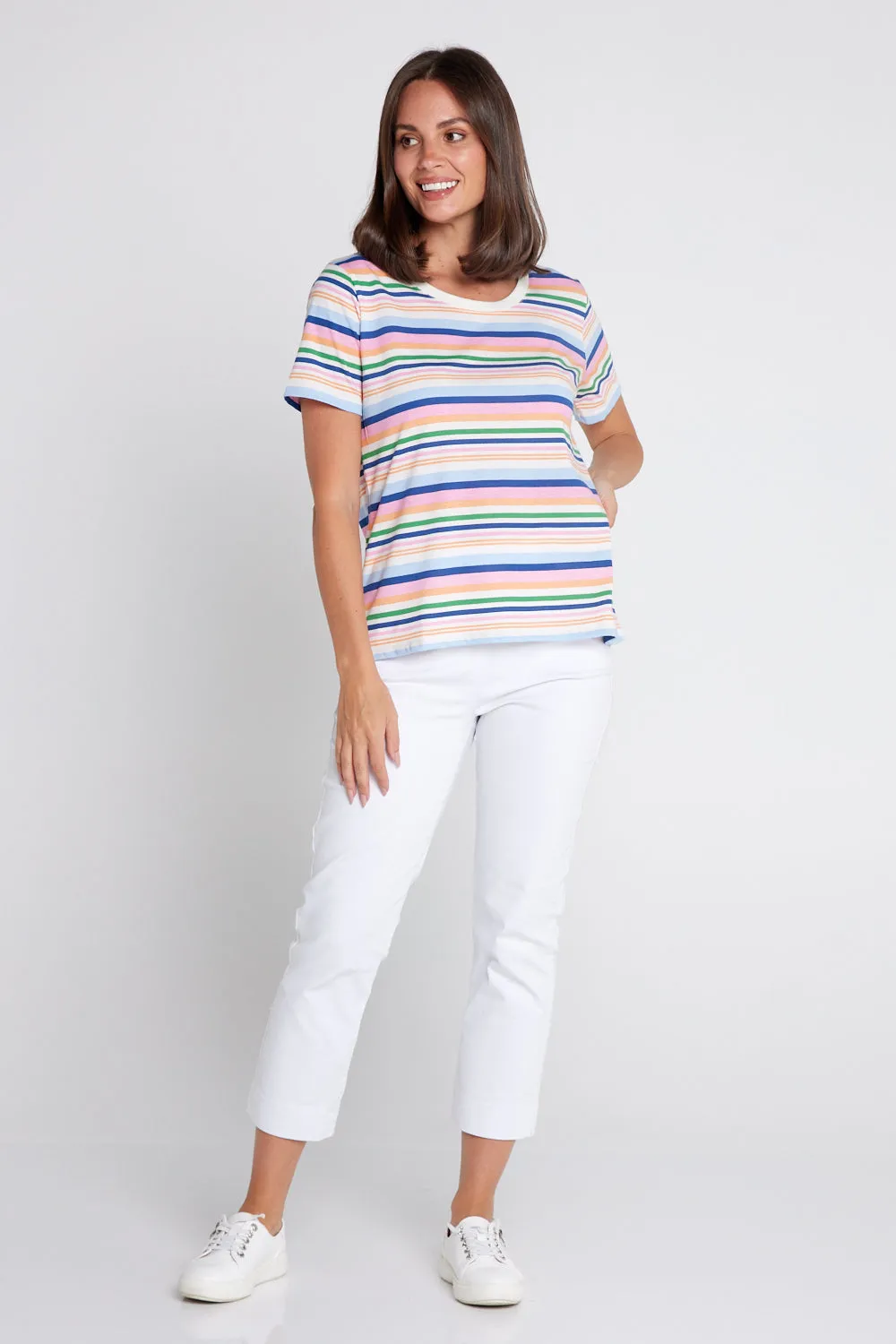 Sorbet Tee - Multi Stripe