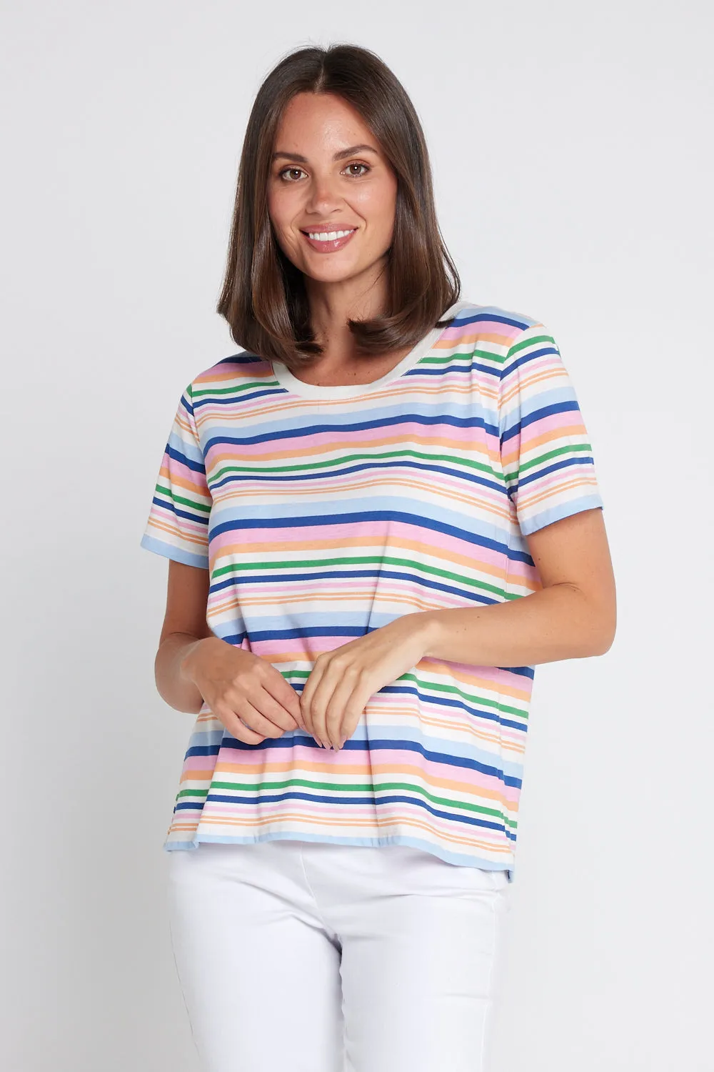 Sorbet Tee - Multi Stripe