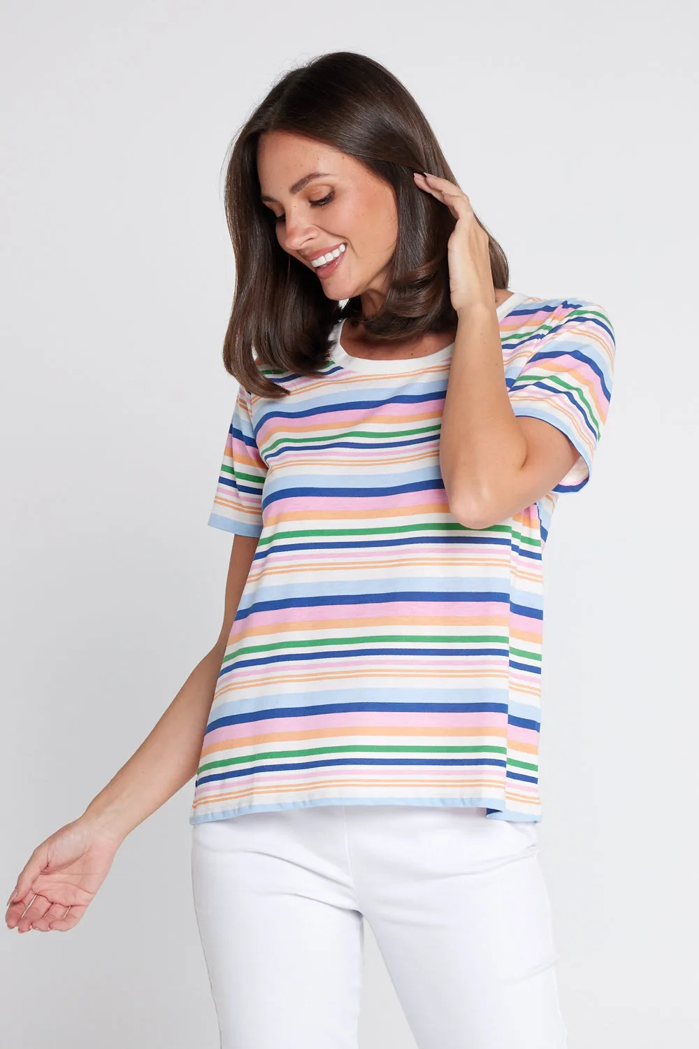Sorbet Tee - Multi Stripe