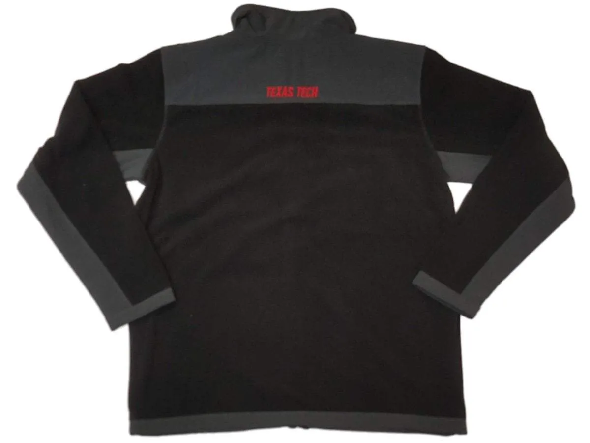 Texas Tech Red Raiders Colosseum Charcoal Gray & Black Full Zip LS Jacket (L)