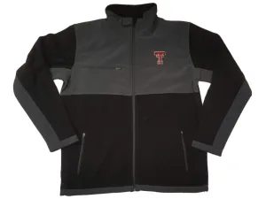 Texas Tech Red Raiders Colosseum Charcoal Gray & Black Full Zip LS Jacket (L)