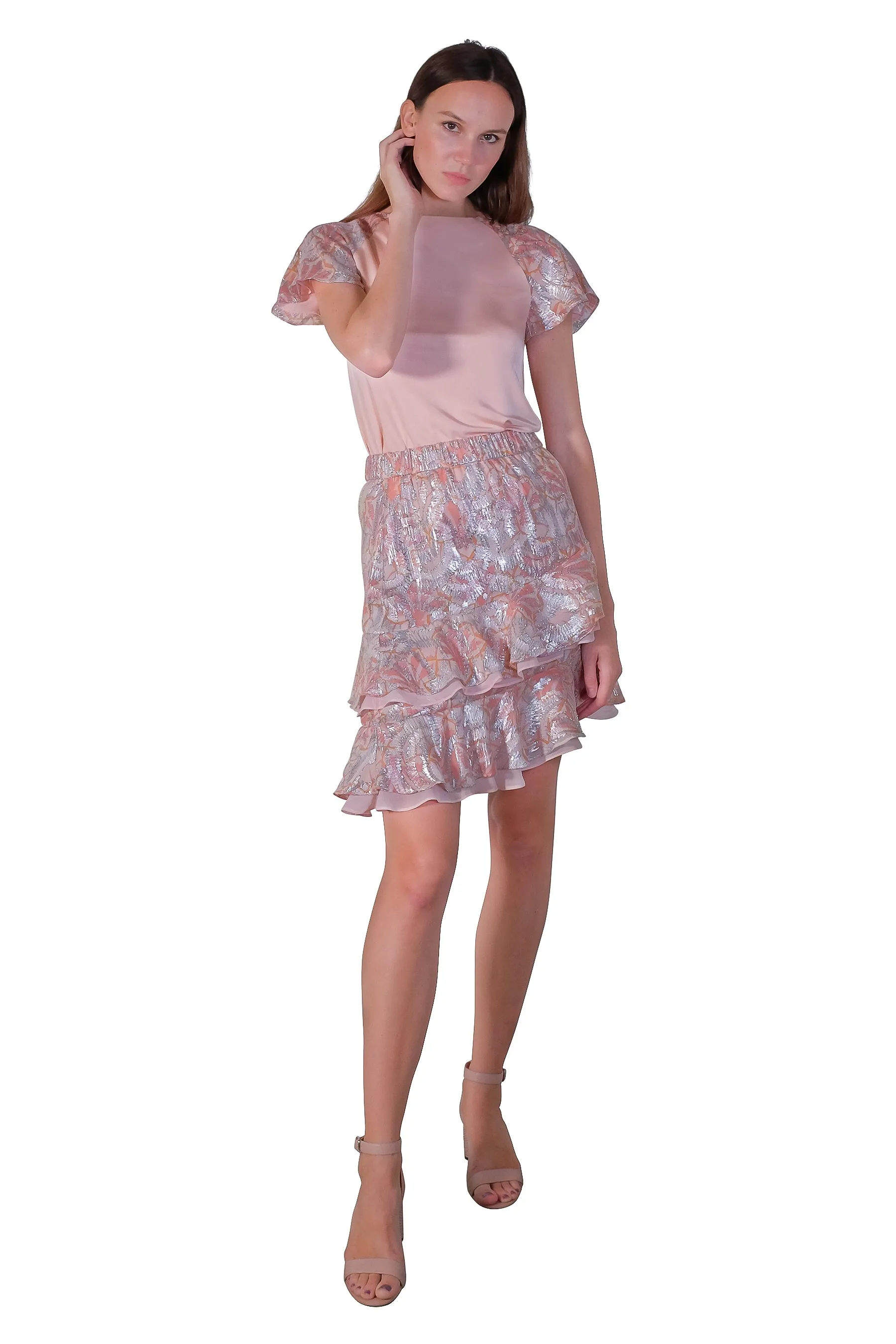 Vanice Lurex Jersey Top