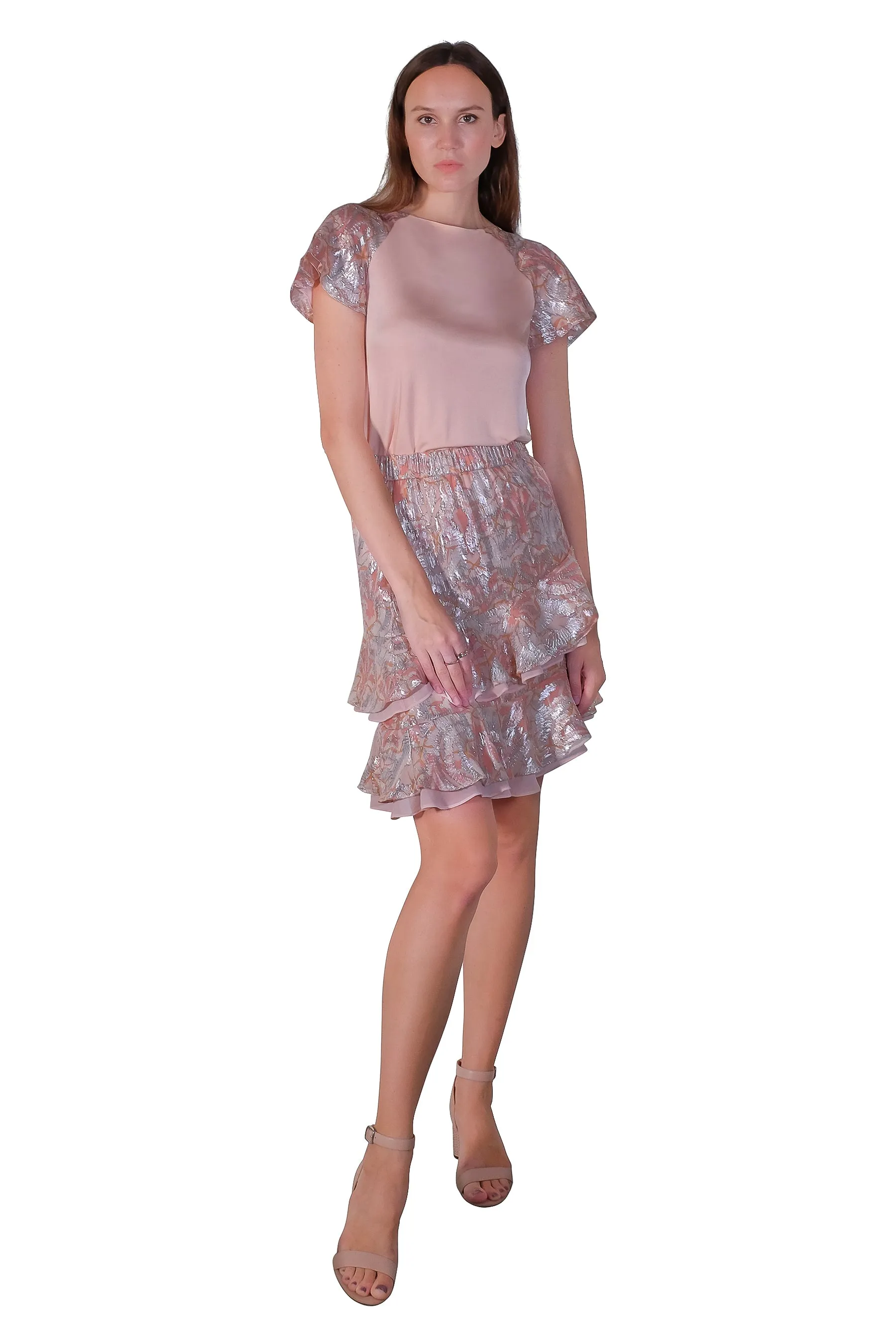 Vanice Lurex Jersey Top