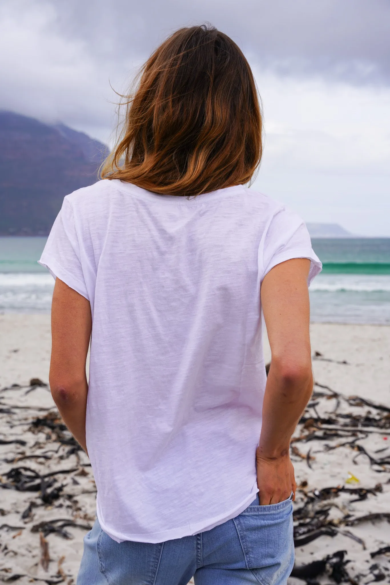 White Basic Tee